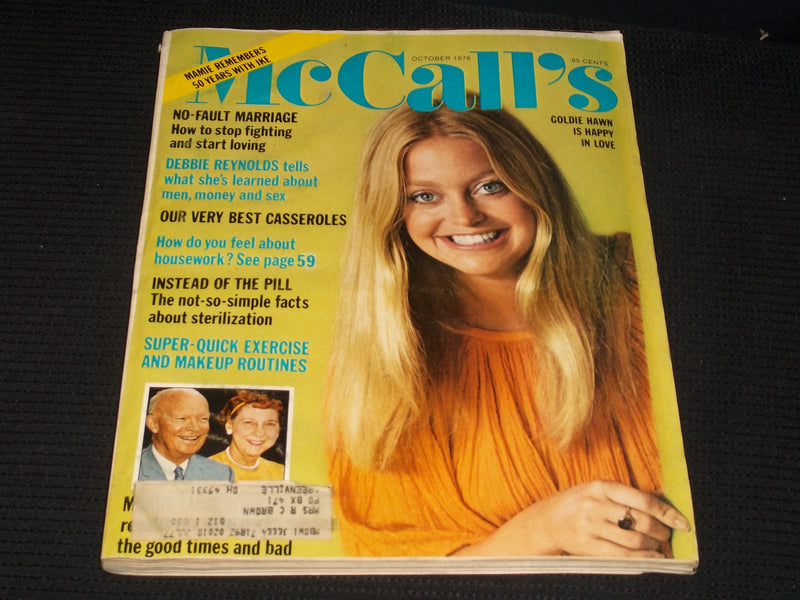 1976 OCTOBER MCCALL'S MAGAZINE - GOLDIE HAWN FRONT COVER - E 750
