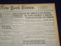 1920 JUNE 25 NEW YORK TIMES - COX NOW LOOMS UP AT SAN FRANCISCO - NT 9121