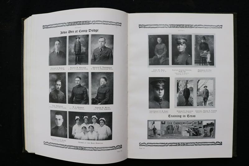 1919 THE HAWKEYE UNIVERSITY OF IOWA YEARBOOK - IOWA CITY, IOWA - YB 3536