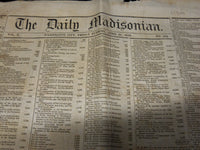 1843 APR 21 THE DAILY MADISONIAN NEWSPAPER - CLERK REPORT OF H. O. P. - NP 3877F