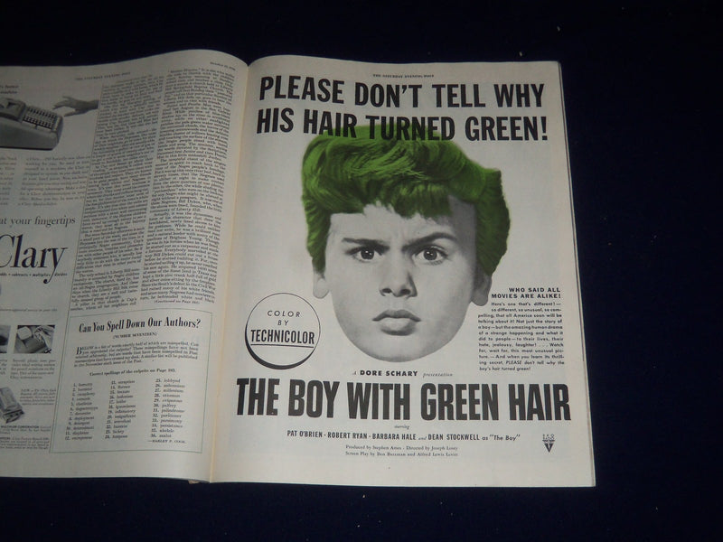 1948 OCTOBER 23 THE SATURDAY EVENING POST MAGAZINE - ILLUSTRATED COVER - SP 5561