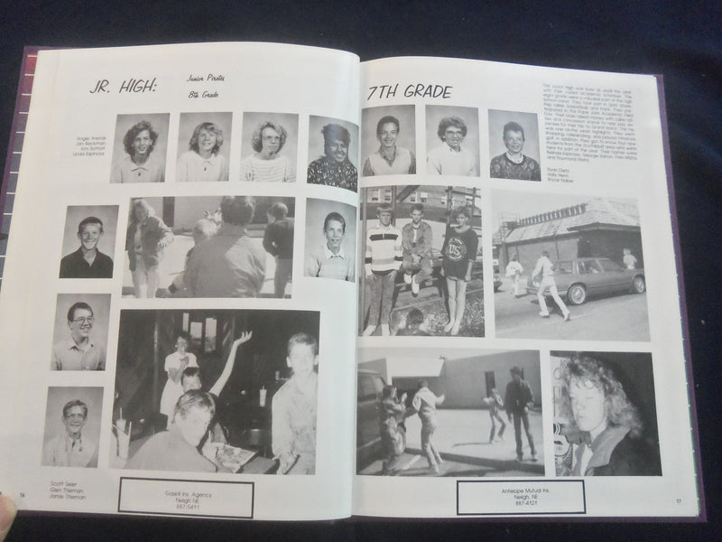 1989 PIRATEER PETERSBURG HIGH SCHOOL YEARBOOK - PETERSBURG, NEBRASKA - YB 2839