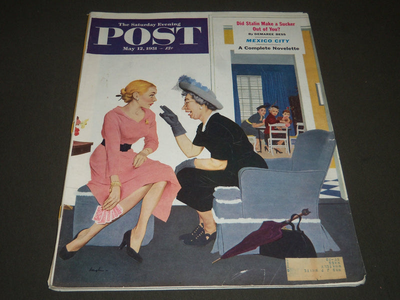 1951 MAY 12 THE SATURDAY EVENING POST MAGAZINE - ILLUSTRATED COVER - SP 1867