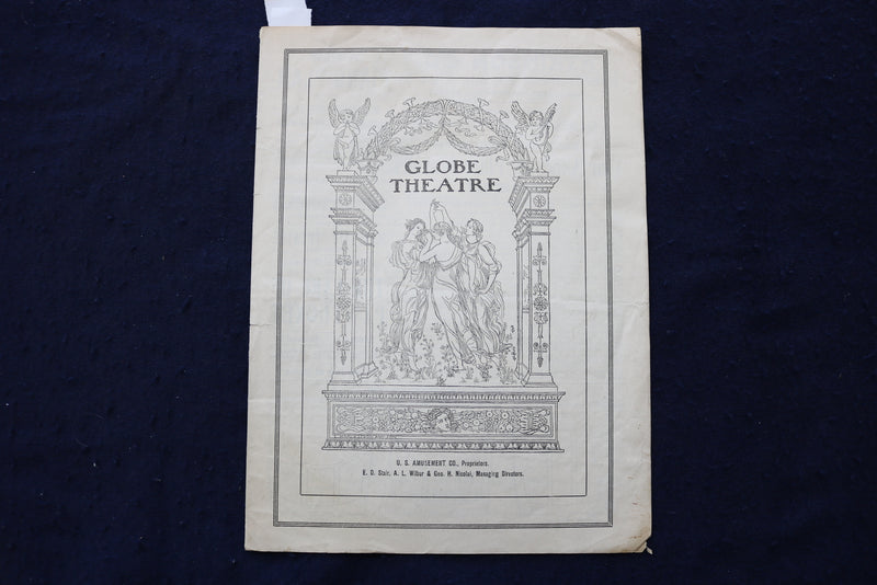 1904 GLOBE THEATRE - SHORE ACRES - PROGRAM - COCA-COLA AD - K 1669