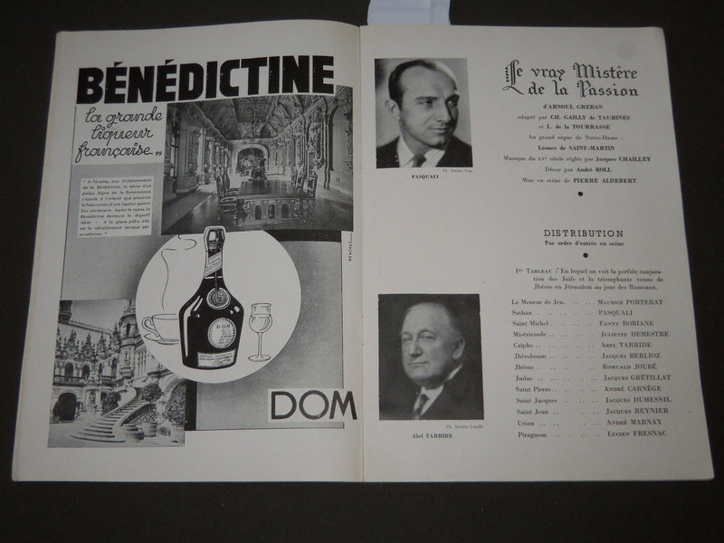 1937 JULY 30 LE VRAY MISTERE DE LA PASSION FRENCH PROGRAM - ST 5125