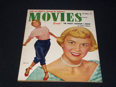 1950 OCTOBER MOVIES MAGAZINE - DORIS DAY FRONT COVER - E 15227