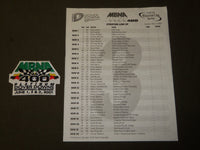 2001 MBNA 400 DOVER DOWNS INTERNATIONAL SPEEDWAY PROGRAM & PATCH - J 3793