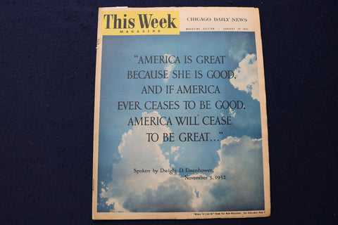 1953 JANUARY 17 THIS WEEK MAGAZINE - JANE POWELL & JULIA ADAMS PHOTOS - E 22959