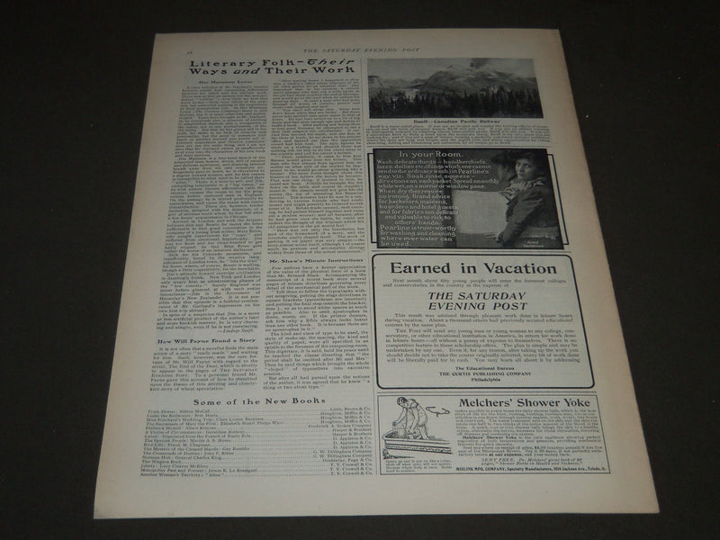1901 AUGUST 10 THE SATURDAY EVENING POST MAGAZINE - ILLUSTRATED COVER - SP 544