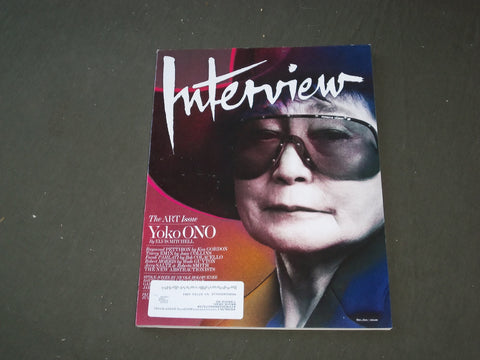 2013 DECEMBER / 2014 JANUARY INTERVIEW MAGAZINE - YOKO ONO COVER - F 546