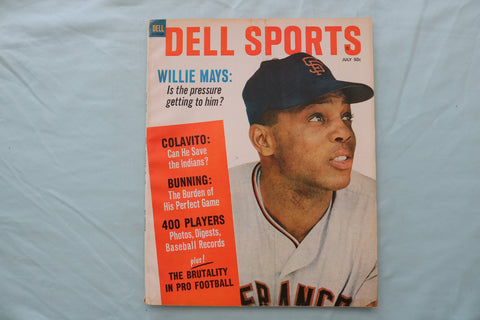 1965 JULY DELL SPORTS MAGAZINE - WILLIE MAYS COVER - E 26732