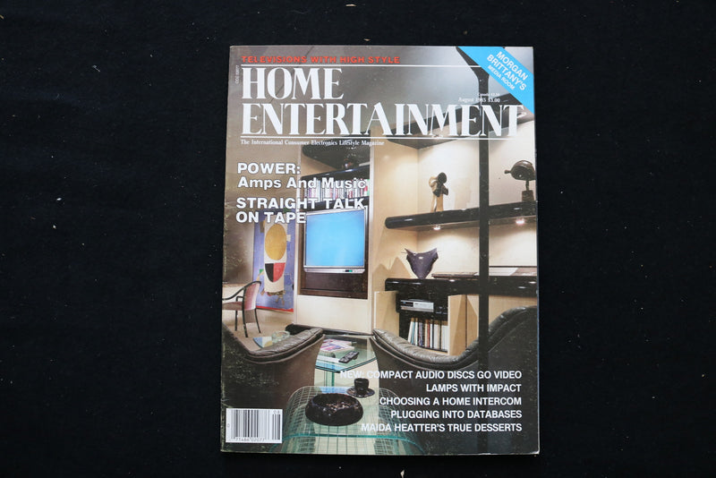 1985 AUGUST HOME ENTERTAINMENT MAGAZINE - TVS WITH HIGH STYLE COVER - E 10476