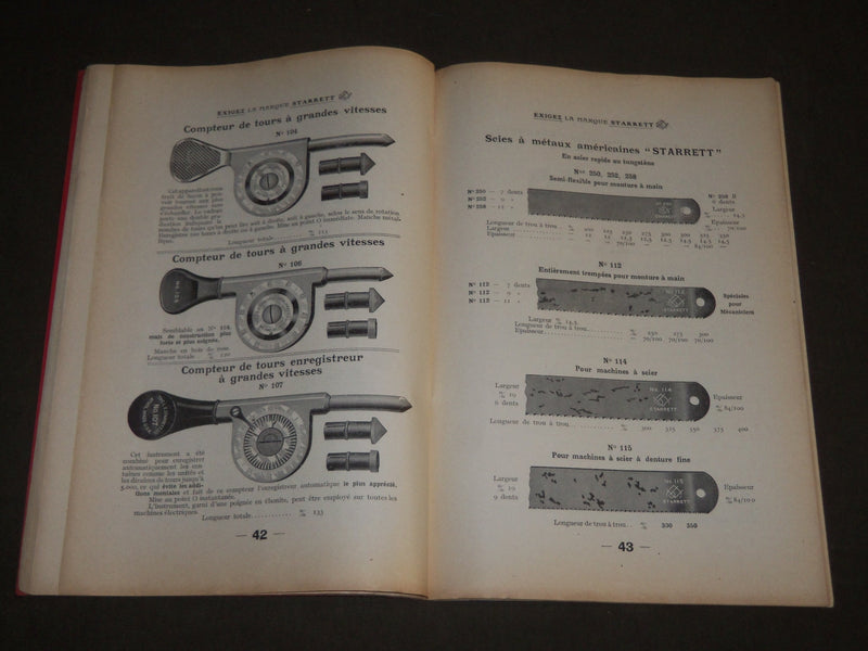 1923 DUTRUT BERNIER & DESRUES OUTILLAGE MECANIQUE FRENCH CATALOGUE - FR 351