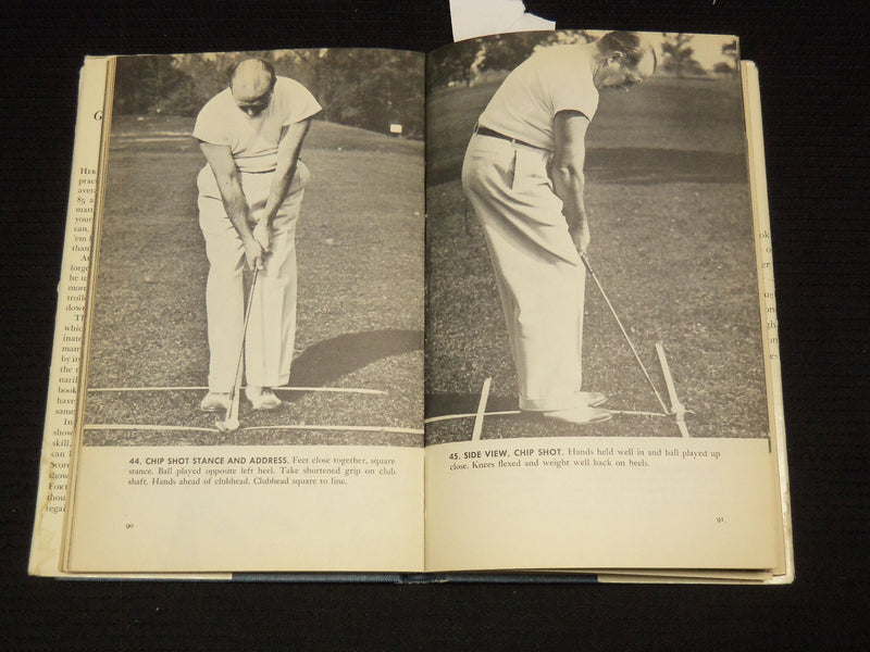 1946 GOLF AFTER FORTY HARDCOVER BOOK BY H. A. HATTSTROM - NICE PHOTOS - KD 7701