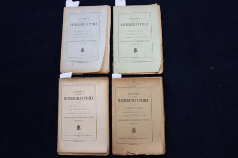 1918-1920 MATHEMATIKY A FYSIKY - CZECH TEXT - LOT OF 4 - O 3429