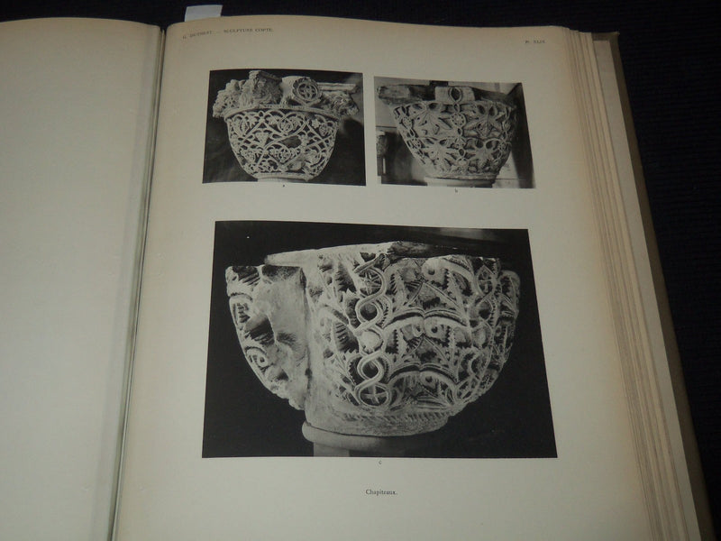 1931 LA SCULPTURE COPTE PAR GEORGES DUTHUIT FRENCH VOLUME - 72 PLATES - Z 219