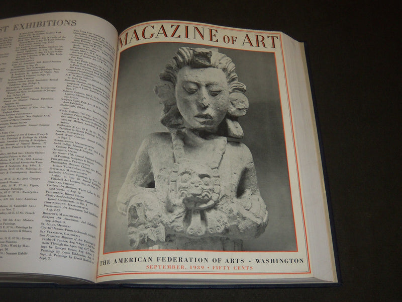 1939 THE MAGAZINE OF ART BOUND VOLUME - GREAT ENGRAVINGS & ILLUS - R 447