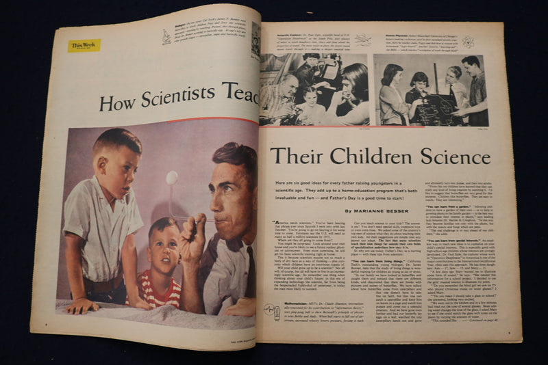 1958 JUNE 15 THIS WEEK MAGAZINE - JAMES BONNER COVER - E 23005