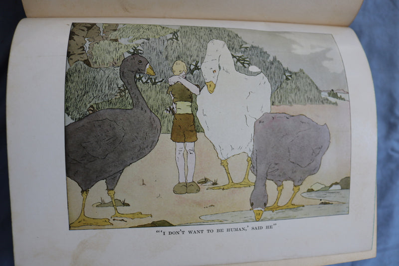 1930 THE WONDRERFUL ADVENTURES OF NILS HARDCOVER BOOK BY SELMA LAGERLOF- KD 9495