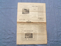 1881 THE STUDIO AND MUSICAL REVIEW NEWSPAPER - LOT OF 4 - NP 8416