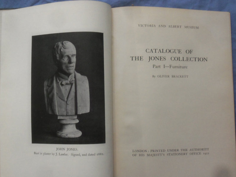 1922 VICTORIA AND ALBERT MUSEUM - JONES COLLECTION HARDCOVER BOOK - KD 9361