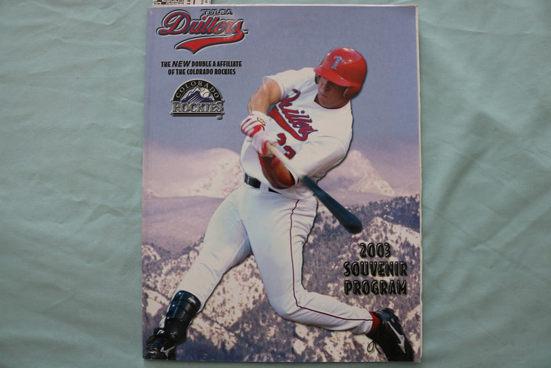 2003 TULSA DRILLERS - COLORADO ROCKIES AFFILIATE - SOUVENIR PROGRAM - K 3398