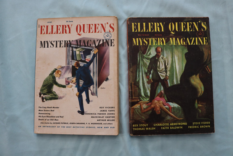 1952-1959 ELLERY QUEEN'S MYSTERY MAGAZINE - LOT OF 10 - O 3943