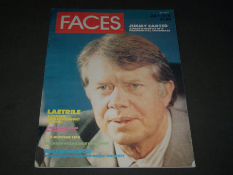 1976 JULY FACES MAGAZINE - JIMMY CARTER COVER - LAETRILE - CW 1195