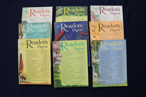 1953 READER'S DIGEST MAGAZINE - LOT OF 9 - O 3345