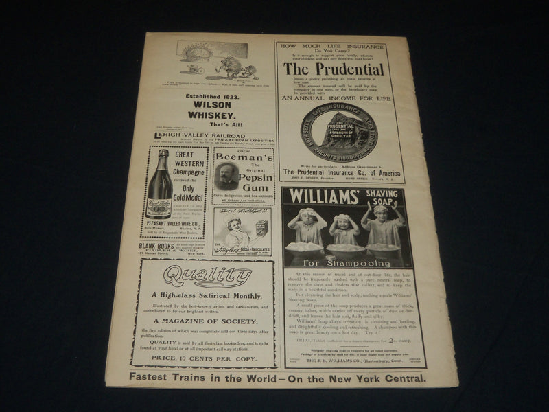 1901 SEPTEMBER 14 LESLIE'S WEEKLY MAGAZINE - TO WORK OR NOT TO WORK - NP 4411