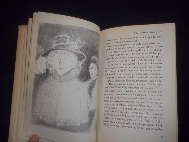 1978 A YOUNG MAN IN SEARCH OF LOVE HARDCOVER BOOK-ISAAC SINGER- 1ST ED.- KD 8152