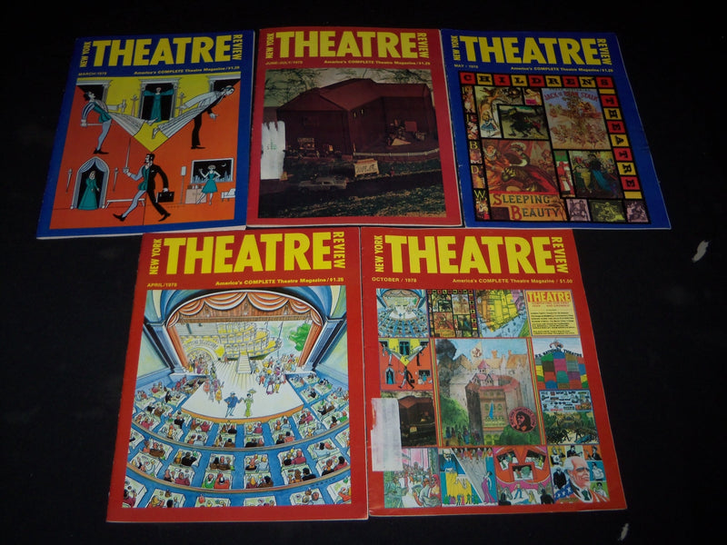 1978-1979 NEW YORK THEATRE REVIEW MAGAZINE LOT OF 11 DIFFERENT ISSUES - O 1350G
