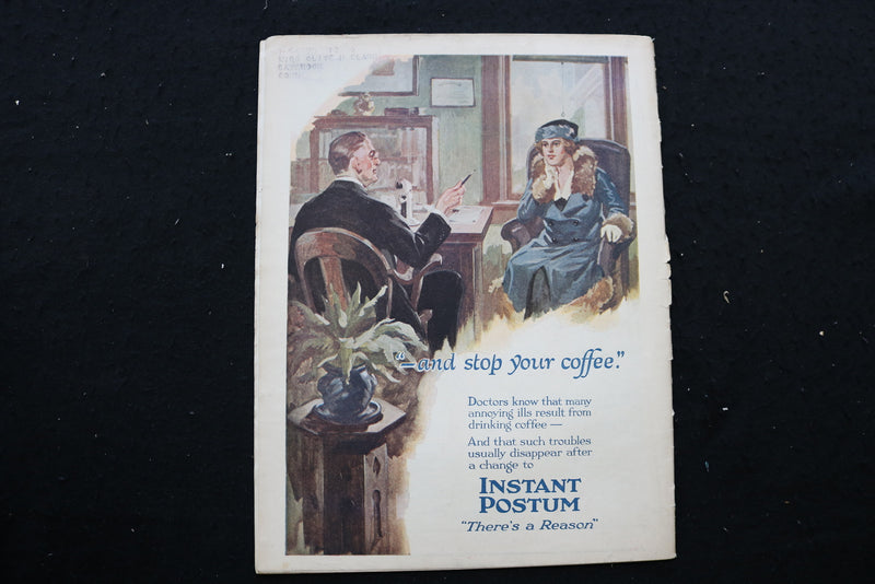 1920 JANUARY WOMAN'S WORLD MAGAZINE - A CHARMING ROMANCE COVER - E 10105