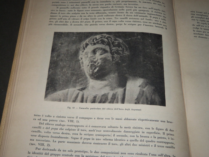 1946 L'ARCO DEGLI ARGENTARI BOOK BY MASSIMO PALLOTTINO - ITALIAN - R 270