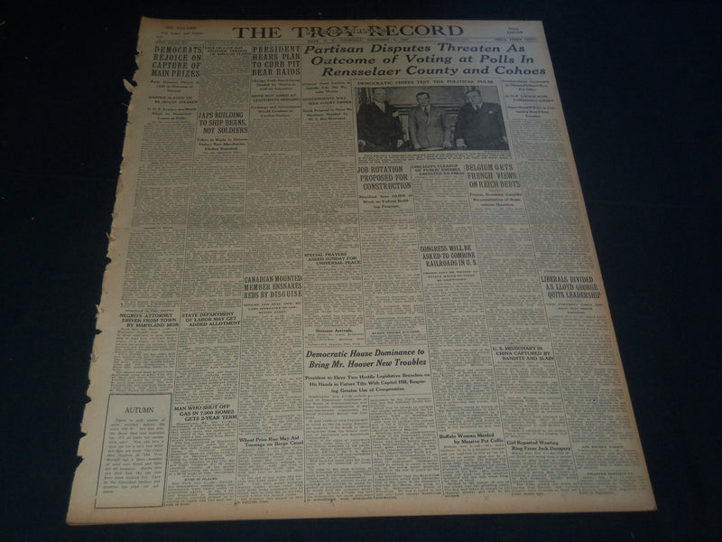 1931 NOV 5 TROY MORNING RECORD - DISPUTES AT POLLS IN RENSSELAER - NT 7488