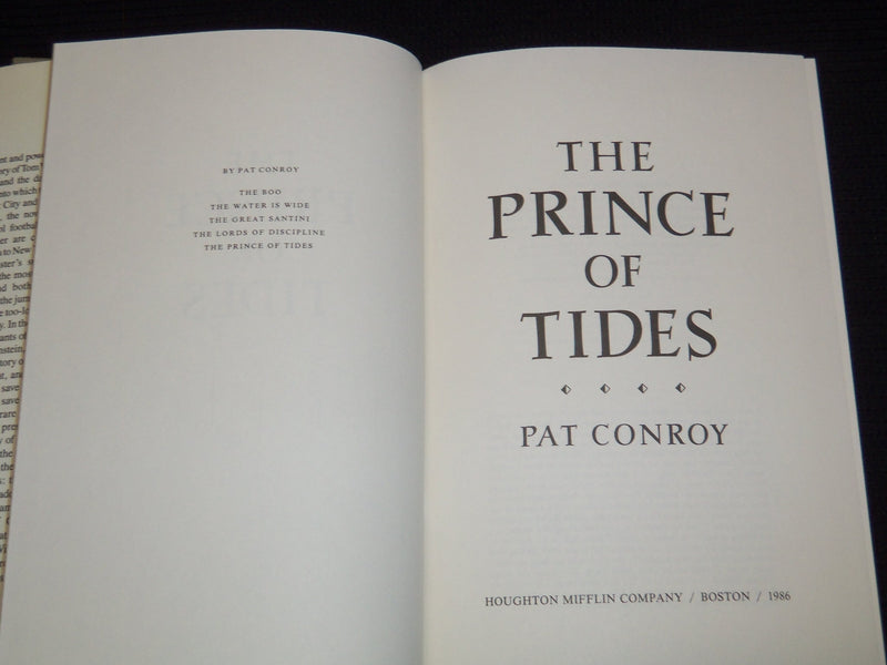 196 THE PRINCE OF TIDES HARDCOVER BOOK BY PAT CONROY - KD 7826