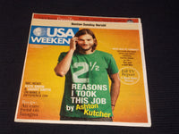 2011 SEPTEMBER 16 BOSTON SUNDAY HERALD USA MAGAZINE - ASHTON KUTCHER - E 4899