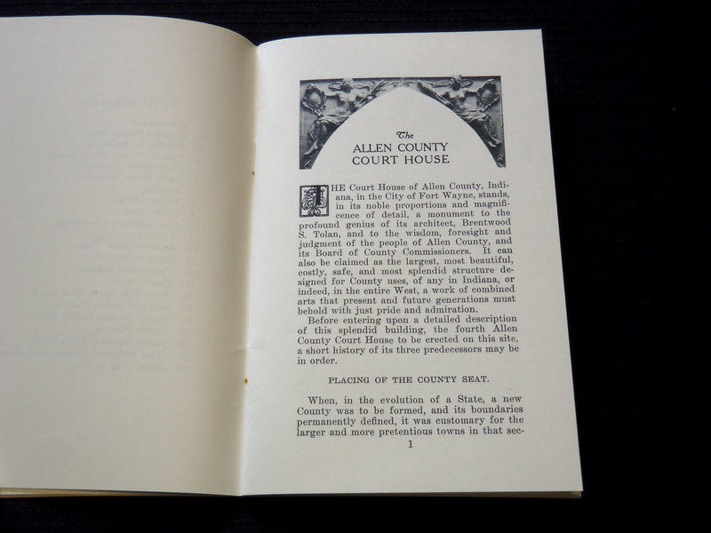 1953 ALLEN COUNTY COURT HOUSE ILLUSTRATED GUIDE - FT. WAYNE - J 7234