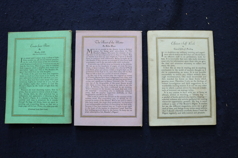 1935-1939 READER'S DIGEST MAGAZINE - LOT OF 9 - O 3444B