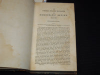 1838 THE UNITED STATES & DEMOCRATIC REVIEW MAGAZINE BOUND VOLUME NO. 1 - KD 9525