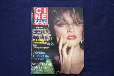 1986 OCTOBER 2 CINE TELE REVUE MAGAZINE - MADONNA COVER - E 23546