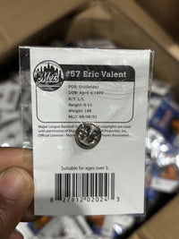 2005 NEW YORK METS ERIC VALENT #57 COLLECTIBLE PIN HUGE LOT OVER 500+ -MLB PROMO