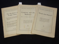 1910-1911 RAILWAY BUSINESS ASSOCIATION BULLETIN LOT OF 3 ISSUES - K 2109