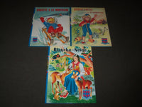 1960-1961 ROUGE & BLEUE FRENCH BOOK LOT OF 3 - BIBICHOU S' AMUSE - KD 4771