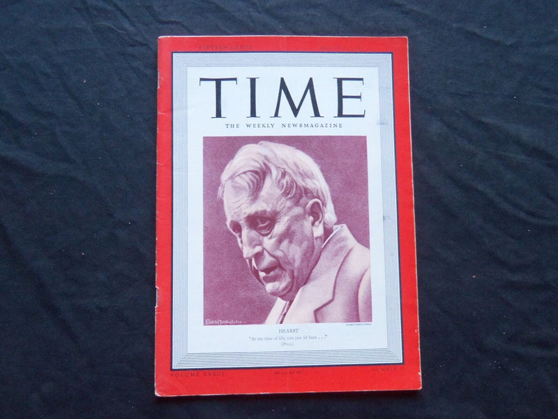 1939 MARCH 13 TIME MAGAZINE - WILLIAM RANDOLPH HEARST - T 651