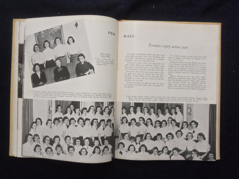1954 WARBLER EASTERN ILLINOIS STATE COLLEGE YEARBOOK - CHARLESTON, IL - YB 3312