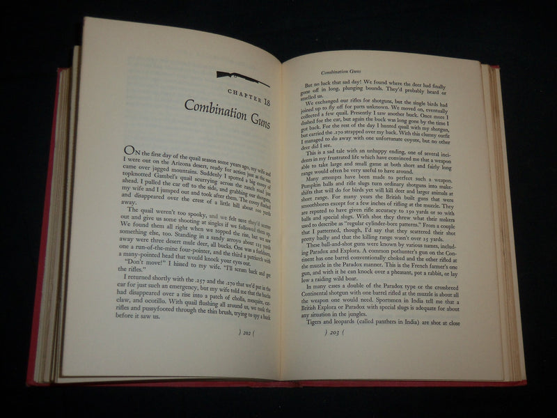 1965 THE SHOTGUN BOOK HARDCOVER BOOK BY JACK O'CONNOR - FIRST EDITION - KD 6755