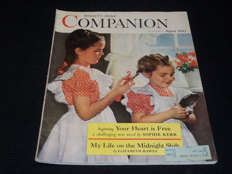 1943 AUGUST WOMAN'S HOME COMPANION MAGAZINE NICE FRONT COVER - E 2636