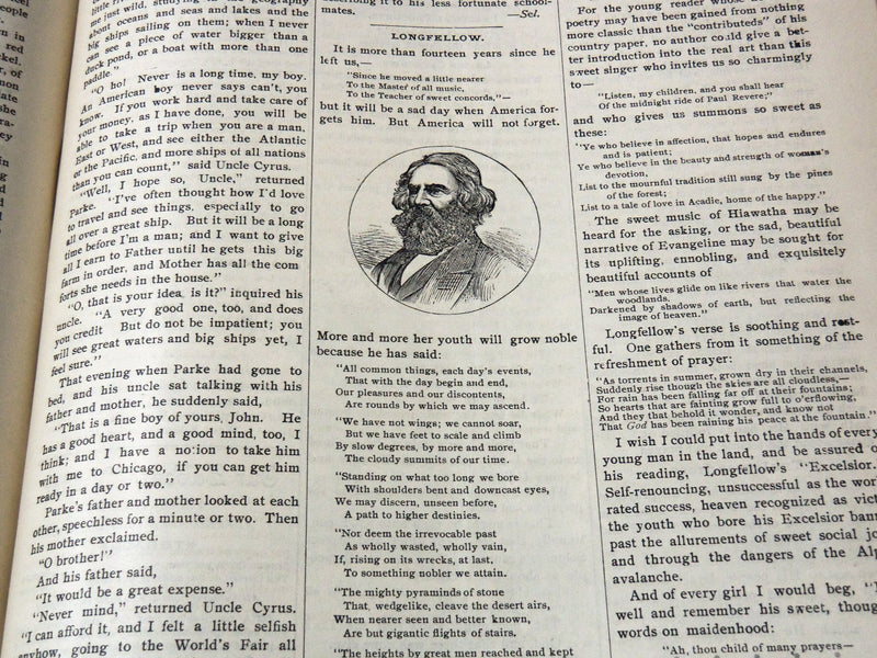 1894-1898 OUR SABBATH VISITOR MAGAZINE BOUND VOLUME - ALFRED CENTRE NY- KD 5403A
