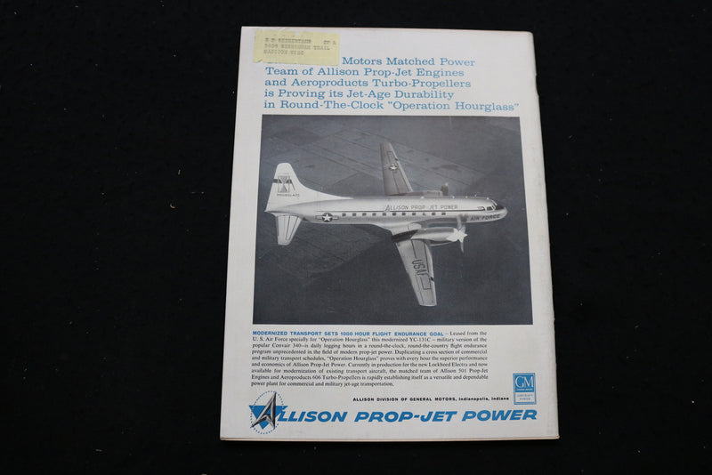 1957 DEC 9 AVIATION WEEK MAGAZINE - NORTH AMERICAN F-107A COVER - SP 4175R